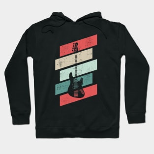 Retro Vintage J-Style Bass Guitar Hoodie